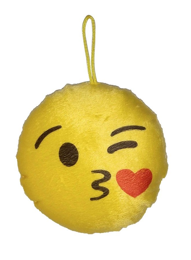 NPRC Smiley Thick Plush Pillow Round Cushion Pillow Stuffed/Gift for Kids/for Birthday Gift